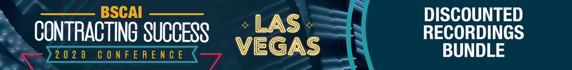BSCAI Contracting Success 2023 Conference | Discounted Recordings Bundle